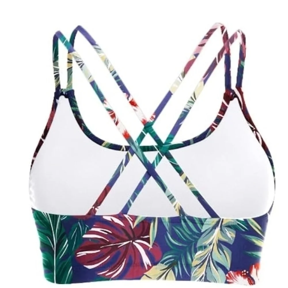 NWT Holipick Tropical Floral Bikini Top – Size L - Picture 2 of 8
